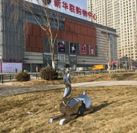 不锈钢鹿装饰雕塑